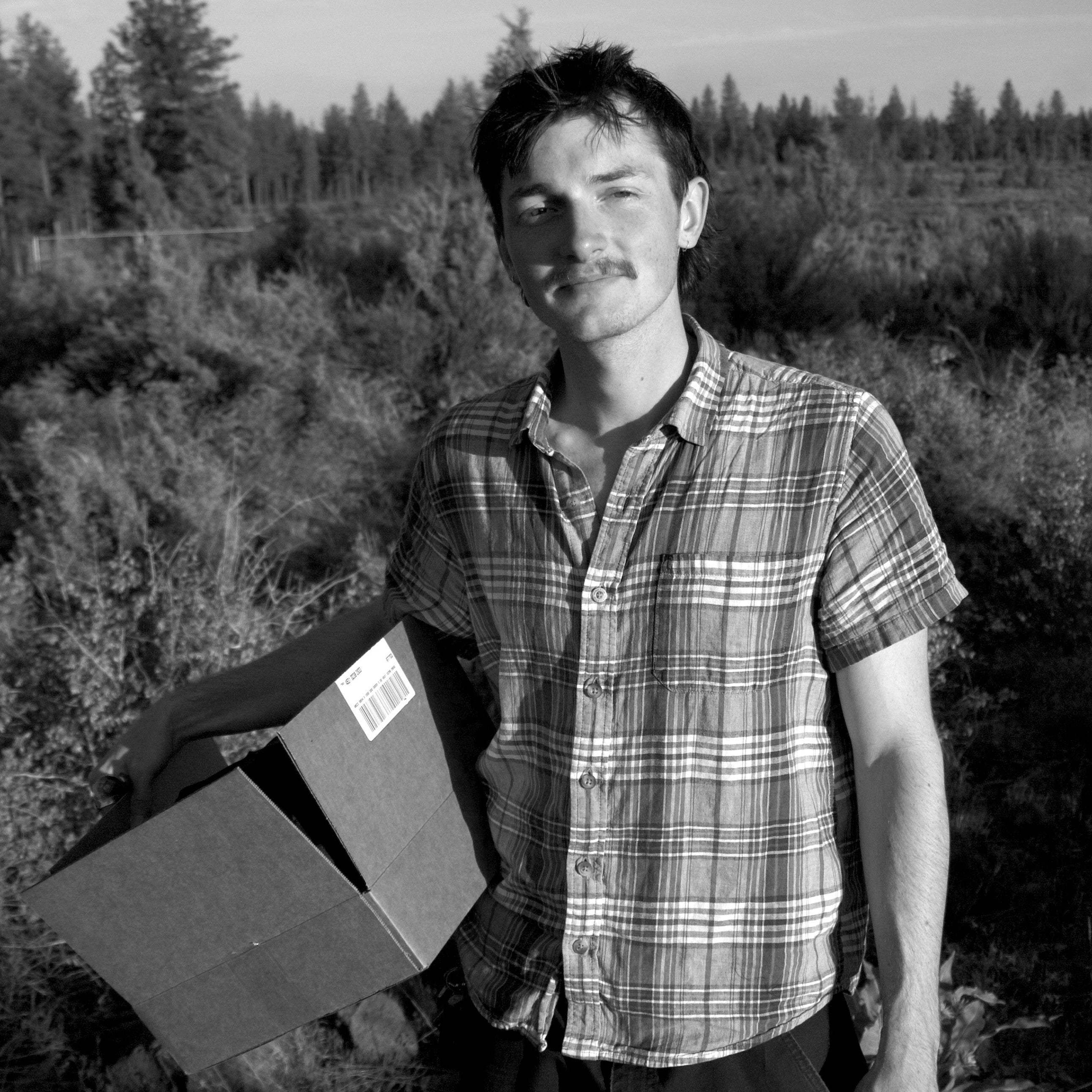 Collective Pallet Employee Headshot Warehouse Manager Mitchell Smith Black & White